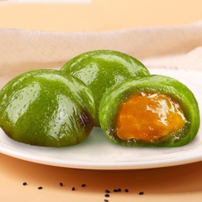 青团批发吃的食品艾草青团摆摊小吃传统糕点散装蛋黄肉松青团定制图2