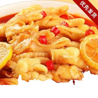 酸辣无骨鸡爪1000g罐装批发去骨凤爪柠檬骨脱骨1休闲零食跨境电商图5