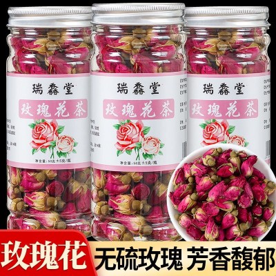 批发玫瑰花茶罐装农产品 一件代发量大从优新货玫瑰花茶平阴玫瑰