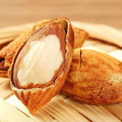 源头工厂批发零售盐焗巴旦木 带壳手剥巴旦木250g袋装 开口巴旦木图3