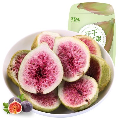 百草味-冻干无花果果干25g网红休闲零食冻干水果干果脯蜜饯批发图2