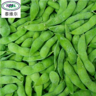 新鲜毛豆荚冷冻带皮毛豆冷冻冻食品毛豆冻蔬菜批发编织袋包装
