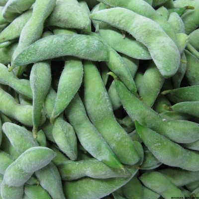 新鲜毛豆荚冷冻带皮毛豆冷冻冻食品毛豆冻蔬菜批发编织袋包装图3