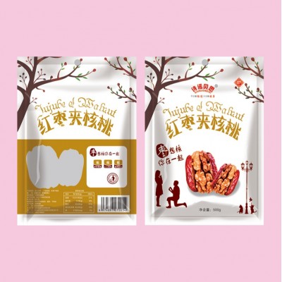 一件代发大枣夹核桃500g核桃仁新疆特产夹心红枣休闲零食独立包装图4