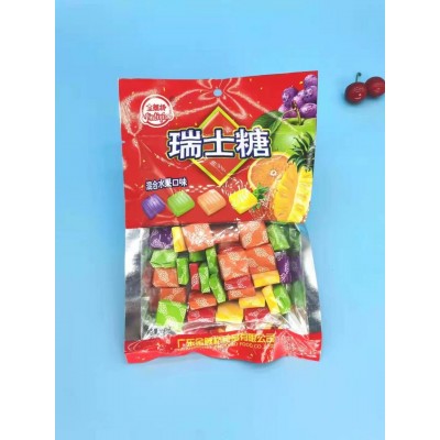 金鲤桥150g瑞士糖 声音糖 榴莲糖 七彩糖 陈皮糖混合水果硬糖批发图5