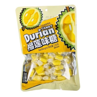 金鲤桥 榴莲糖 榴莲味糖果 水果软糖 休闲食品 喜糖糖果 超市批发图5