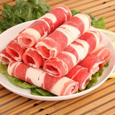 乌珠穆沁原切羔羊肉卷火锅餐饮食材厂家批发特价直供自营草原牧场图2