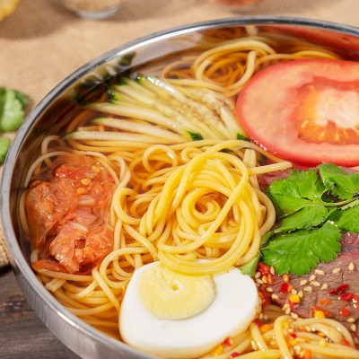 厂家OEM代加工玉米面朝族冷面325g/袋待煮面条东昂食品玉米冷面图3