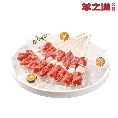 锡林郭勒内蒙羔羊肉串商用家用户外半成品烧烤食材新鲜羊肉串批发图4