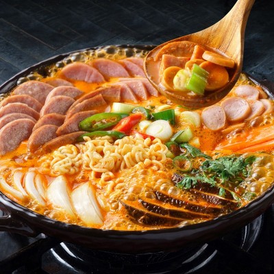包邮盛源来&农心联名餐饮面韩国火锅面饼专用拉面速食面条整箱图3