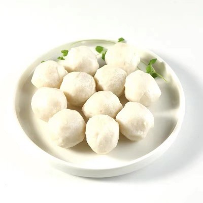 潮汕正宗手工手打墨鱼丸子500g火锅麻辣烫关东煮油炸新鲜食材批发图5