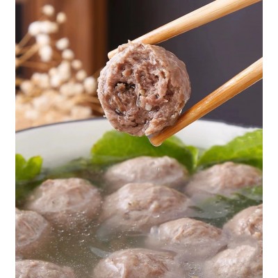 潮汕正宗牛肉丸牛筋丸关东煮火锅食材超市麻辣烫烧烤源头厂家批发