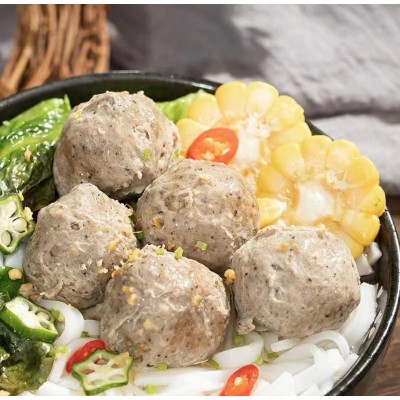 潮汕正宗手打黑椒味牛肉丸牛筋丸微辣麻辣烫烧烤店火锅店食材批发图4
