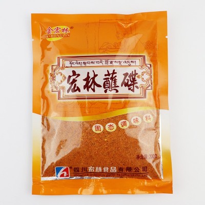 四川特产香辣干碟200g*50袋宏林蘸碟 火锅烧烤串串蘸料 一件代发图5