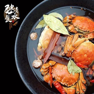 【出口企业】清水牌花雕醉蟹螃蟹大闸蟹2两母蟹开袋即食熟食礼盒图4