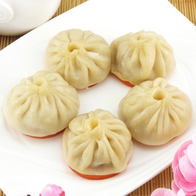加藤利小笼包 广式鲜肉冷冻汤包 粥铺外卖早点半成品水煎包速食图2