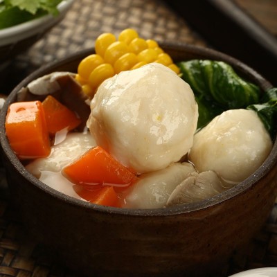 潮汕特产墨鱼丸汕头手工墨斗丸花枝鱼丸 关东煮火锅食材烧烤 批发图4