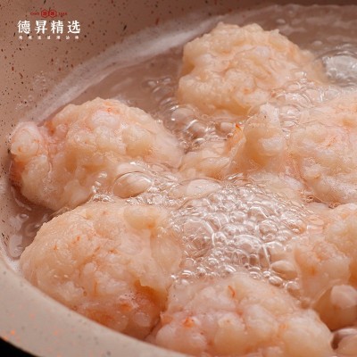 新鲜纯手工虾滑火锅关东煮食材豆捞虾滑墨鱼滑海鲜青虾仁批发150g图2