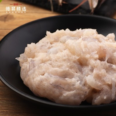 新鲜纯手工虾滑火锅关东煮食材豆捞虾滑墨鱼滑海鲜青虾仁批发150g图3