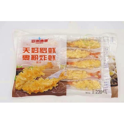整箱亚洲渔港天妇罗虾裹粉冷冻半成品小吃芙蓉虾寿司用230g*15包图3