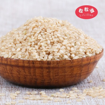 粒粒道敖汉有机糙米500g 内蒙农家五谷杂粮 糙大米厂家批发真空图2