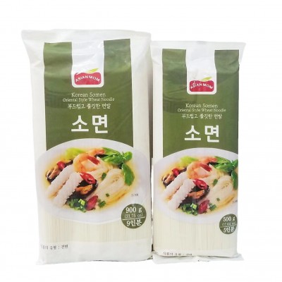 亚洲妈妈刀切面 细面（挂面）900g韩国进口凉面干拌汤面 整箱15包图3