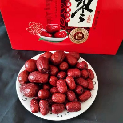 年货礼盒 灰枣新疆若羌红枣和田大枣组合装1500克一件代发图5