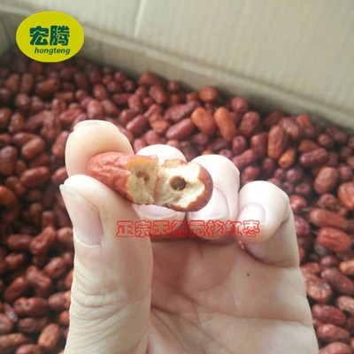 厂家直供无核金丝小枣 空心红枣 煮粥煲汤散装无核金丝枣批发图3