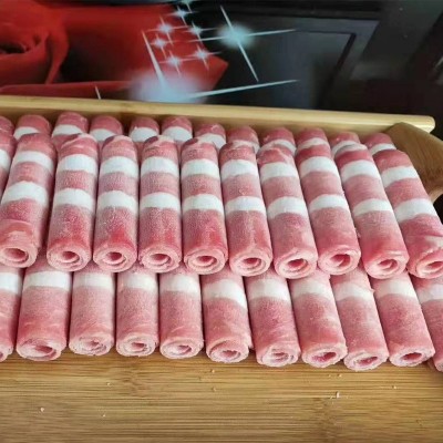 肥牛一号25kg商用批发 火锅店肥牛砖卷火锅食材1号肥牛片牛肉卷图2
