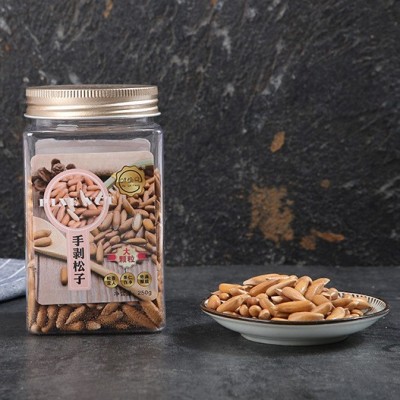 250g罐装松子 皮薄巴西松子 手剥松子年货置办零食批发坚果批发图2