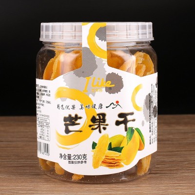 供应香港品牌热销零食品爱莱客芒果干230g罐装凉果蜜饯果脯果干图2