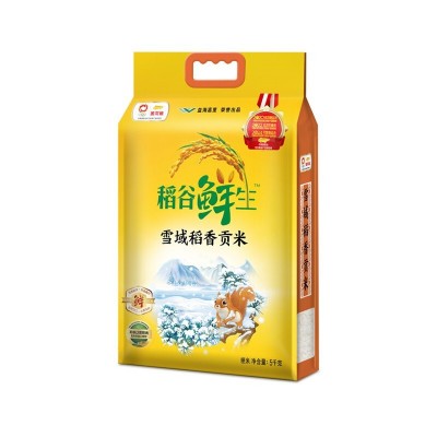 金龙鱼稻谷鲜生雪域稻香贡米 5KG 大米粳米一级 家用团购大米10斤图3