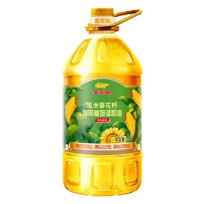 【非转基因】金龙鱼玉米葵花籽食用植物调和油 5L 家用大桶食用油图2