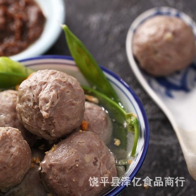 潮汕牛肉丸汕头牛筋丸火锅丸子麻辣烫食材批发牛筋丸真空冷冻500g图2
