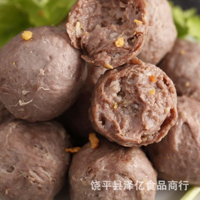 美味质潮汕牛肉丸牛筋丸麻辣烫火锅丸子批发关东煮麻辣烫火锅食材图4