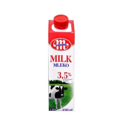 波兰进口乐口MLEKO纯牛奶250ml*12瓶烘焙早餐儿童营养奶2.6日货图4