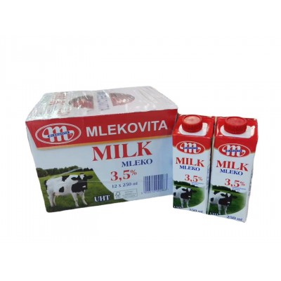 波兰进口乐口MLEKO纯牛奶250ml*12瓶烘焙早餐儿童营养奶2.6日货图5