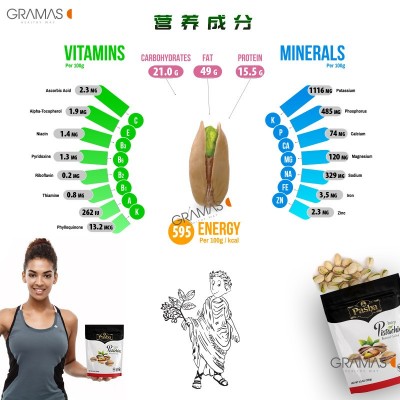 开心果土耳其原装Pasha帕夏原味熟制烘烤坚果一件代发包邮图2