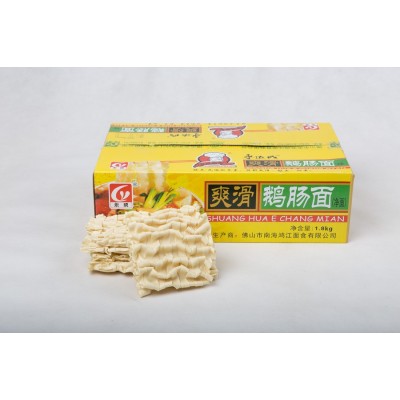早餐面条非油炸健康鹅肠面4斤整箱批发手工爽营养滑鹅肠面面条图2