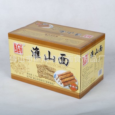 非油炸箱装面条8斤散装淮山面条健康营养拉面面条批发 淮山面箱装图3