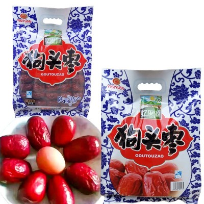 陕西狗头枣袋装大枣陕北延安狗头枣泡茶1kg 延川大枣图3