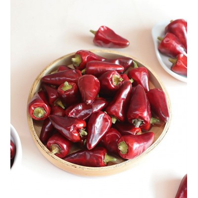 子弹头干辣椒red pepper皱皮椒微辣特香火锅底料调味品图3