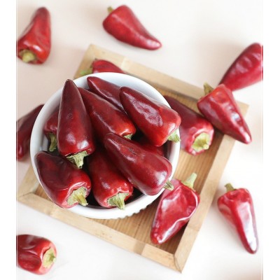 子弹头干辣椒red pepper皱皮椒微辣特香火锅底料调味品图2