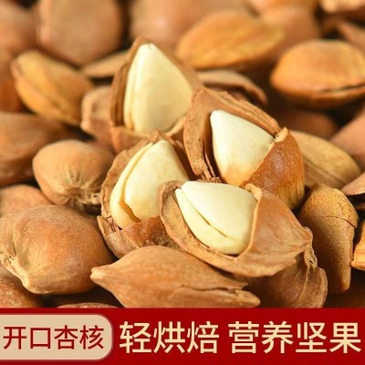 【代发】批发开口杏仁坚果干果 500克办公休闲零食手剥开口杏核