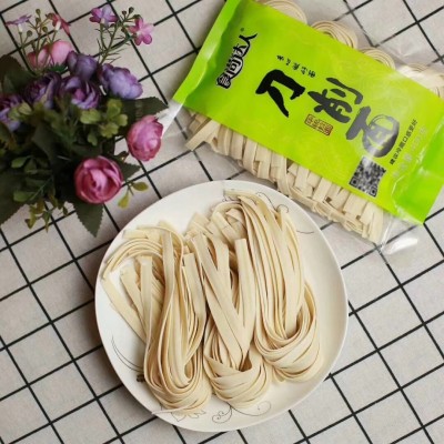 华统刀削面鲜面条手工面条半干面刀削面素食拉面非挂面400克包邮图5