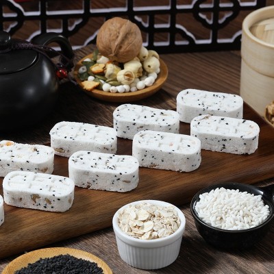 坚果茯苓八珍糕粗粮代餐饱腹食品芡实腰果黑芝麻早餐八珍糕