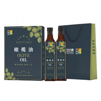 厂家直销橄榄油礼盒750MLx2全国招商会销批发食用油节日送礼盒装图1