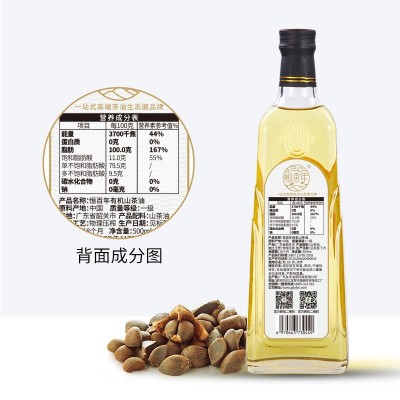 恒百年绿色500ml有机物理压榨有机山茶油茶籽油月子山茶籽植物油图4