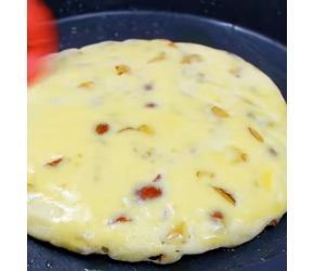 山东特色面食土豆饼，柔软多层凉了也不硬，比肉饼还好吃，太香了