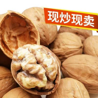 大量批发新疆薄皮核桃 炒核桃 椒盐奶香口味 酥脆可口熟核桃图5